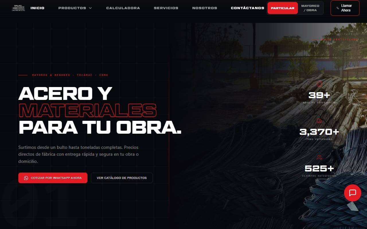 Captura de Grupo Castro Acero